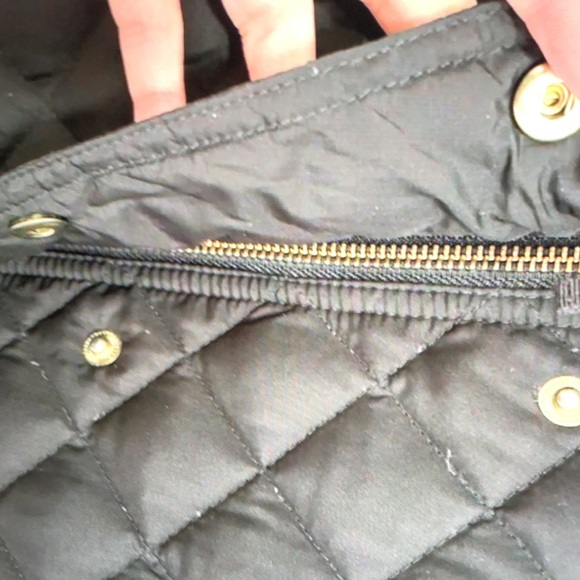 J crew black quilted down filled jacket - Picture 3 of 5